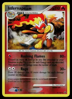 Pokemon Card - Infernape Platinum 31/127 Rare Reverse Holo - Image 1