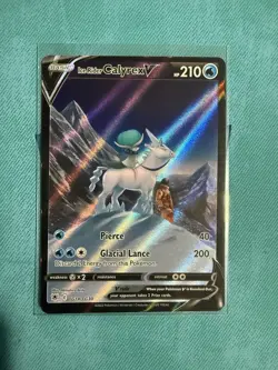Ice Rider Calyrex V TG14/TG30 Astral Radiance Holo Rare Full Art Pokemon Card - Image 1