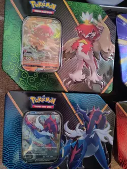 Pokemon TCG Lot (10 Promo Cards, 10 Tins, 2 Posters) NO BOOSTER PACKS - Image 4