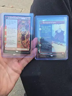 The Legend Of Roku Lot Of 2, 1 Borderless Foil + 1 Regular Foil Mtg Avatar - Image 1