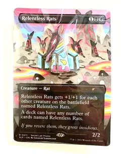 MTG MagicCon Las Vegas Exclusive Relentless Rats Secret Lair Pin 2023 - Image 1