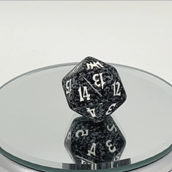 Magic the Gathering: Onslaught Spindown D20 Life Counter Die Black - Image 2