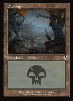 Hero Deal, English - 4 x MTG Swamp (293) - Retro Frame Innistrad Remastered - Image 1