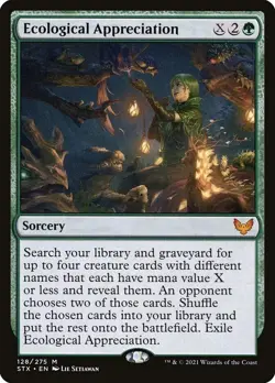 1x NM Ecological Appreciation - Strixhaven: School of Mages [MTG] pack fresh - Image 1