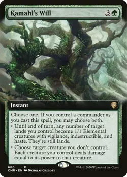 MTG - Kamahl's Will (Extended Art) - Commander Legends (CMR) - NM - Image 1