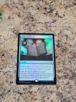 Folio of Fancies FOIL Throne of Eldraine NM Artifact Blue Rare MTG Never Played - Image 3