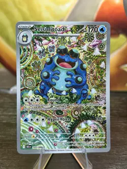 Pokemon TCG Seismitoad Illustration Rare Black Bolt 105/086 English - Image 1