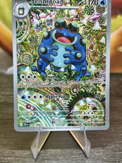Pokemon TCG Seismitoad Illustration Rare Black Bolt 105/086 English - Image 2