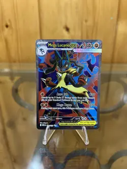 Pokemon TCG Mega Lucario EX 160/132 Ultra Rare Holo NM Mega Evolutions Full Art - Image 1