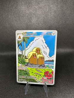 2024 Pokemon SV Surging Sparks Alolan Dugtrio 208 /191 SIR Full Art Holo Rare - Image 1