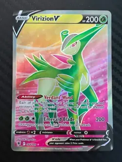Pokemon TCG Virizion V 164/189 Full Art Sword & Shield Astral Radiance NM - Image 1