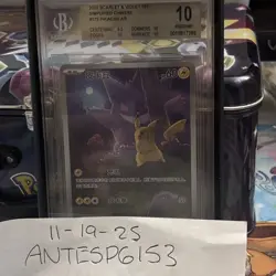 Pokemon BGS 10 PRISTINE Pikachu AR 2025 172/151 Collect 151 S.Chinese US SELLER - Image 1