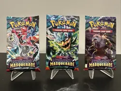 Pokemon TCG Twilight Masquerade - Lot of 3 factory sealed new Booster Packs - Image 1