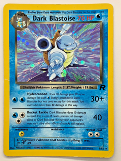 Pokemon Team Rocket, Dark Blastoise, Rare, Holo, 3/82, HP - DMG - Image 1
