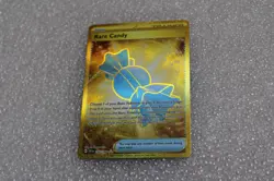 Rare Candy 256/198 Pokemon Scarlet & Violet Base Set Hyper Rare Gold Holo NM - Image 1