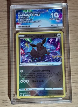Pokemon TCG - Pokemon GO Radiant Evee SWSH230 Black Star Promo - Graded ACE 10 - Image 1