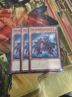 3X Twilight Rose Black Knight (DOOD-EN005) - Common - 1st Edition NM Yugioh - Image 1