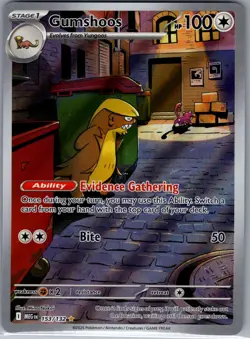 Gumshoos 153/132 ME01: Mega Evolution - Pokemon Card - NM - Image 1