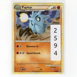 Pokemon TCG Pupitar 39/95 HGSS Unleashed Regular Uncommon Card EN-LP 2010 - Image 3