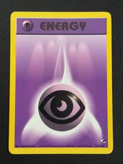 Psychic Energy 131/132 REGULAR Pokemon Card WOTC Gym Heroes - Image 1
