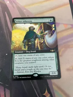 MTG - ARBOR ADHERENT - RARE - EXTENDED ART - NM - TDC - Image 1