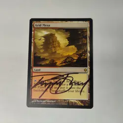 MTG Arid Mesa Zendikar - Signed by Artist Raymond Swanland - Image 1
