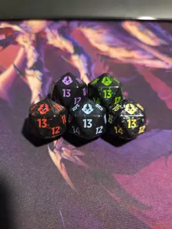 Life Counter ~ AVATAR: THE LAST AIRBENDER ~ Complete Set of 5 Spindown D20 Dice - Image 1