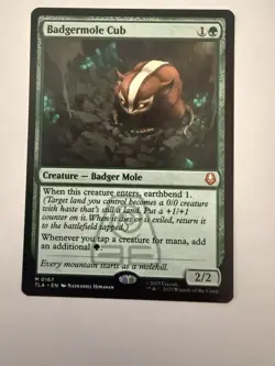 Badgermole Cub - #167 - Avatar: The Last Airbender - NM MTG - Image 2