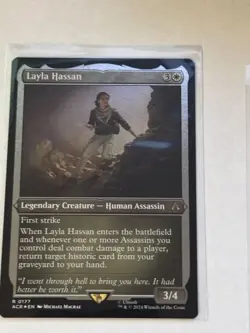 Layla Hassan Foil Etched Assassin's Creed Foil #177 - Image 1