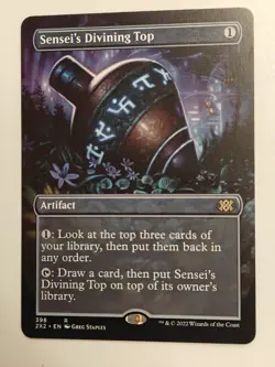 MTG 2X2 Double Masters Sensei's Divining Top Borderless Regular English NM - Image 1