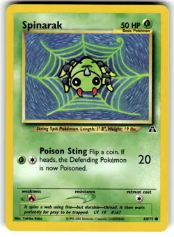 Neo Discovery Pokemon TCG Spinarak 64/75 - Image 1