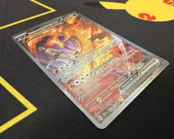 Team Rocket's Moltres Ex - 229/182 - Pokemon Destined Rivals Stamped Promo Card - Image 2