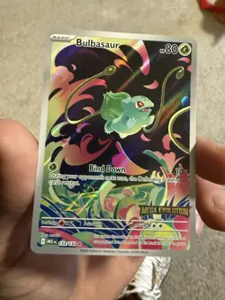 Pokemon TCG Bulbasaur Stamped Mega Evolution Card 133/132 IR - Image 1