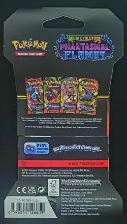 1pk: Mega Charizard X COVER Phantasmal Flames SLEEVED Booster Pack Pokemon - NEW - Image 3