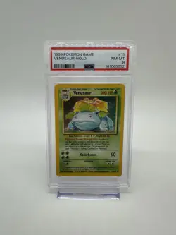 1999 POKEMON BASE SET UNLIMITED #15 VENUSAUR-HOLO PSA 8 "New Cert" - Image 1