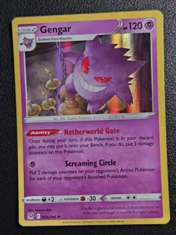 Gengar 66/196 Lost Origin Holo Rare Pokemon Card Pokemon TCG NM - Image 2