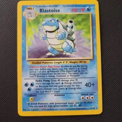 1999 Pokemon Blastoise Holo 2/102 Base Set Unlimited Card - Image 1