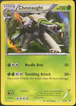 Chesnaught 5/39 Kalos Starter Set Holo (See Photos) Pokemon Card - Image 1