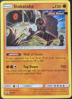 Stakataka SM209 Sm Holo Promo - Pokemon Card - Image 1