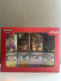 Pokemon Scarlet And Violet 151 Mini Tins 4 Pack Sams Club Lot of 4 IN HAND - Image 1