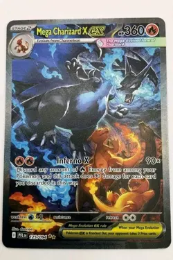 Mega Charizard X EX SIR 125/094 Phantasmal Flames English Pokemon TCG Mint cond - Image 1
