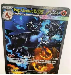 Mega Charizard X EX SIR 125/094 Phantasmal Flames English Pokemon TCG Mint cond - Image 5