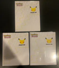 POKEMON TRADING CARD GAME PIKACHU TRAIN ON BINDER Jumbo Card ALBUM (3x) - Image 1