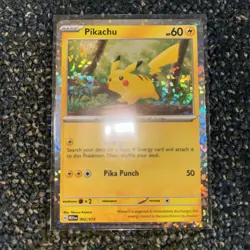 McDonalds Pikachu Holo Pokemon Card 2025 Happy Meal Edition 002/015 (2) - Image 1