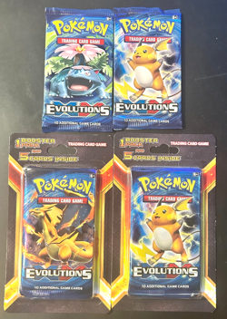 POKEMON XY EVOLUTIONS BLISTER BOOSTER PACK Lot 2X Evolutions Booster Packs 2X - Image 1