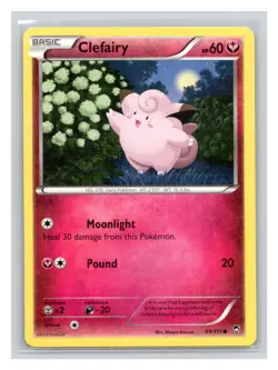 Pokemon TCG Clefairy 69/111 XY Furious Fists Normal LP - Image 1