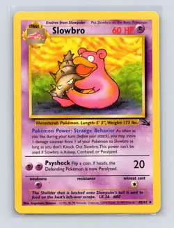 Pokemon TCG Slowbro 43/62 Fossil Unlimited LP - Image 1