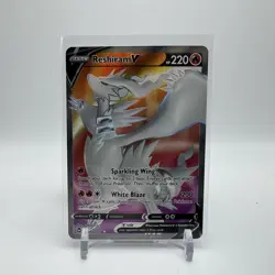 Reshiram V 172/195 Full Art Sword & Shield Silver Tempest Pokemon TCG - Image 1