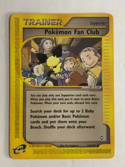 Pokemon TCG Aquapolis Pokemon Fan Club 130/147 Moderately Played - Image 1