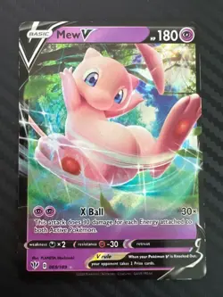Pokemon TCG Mew V 069/189 Swsh03: Darkness Ablaze Ultra Rare Holo VLP - Image 1